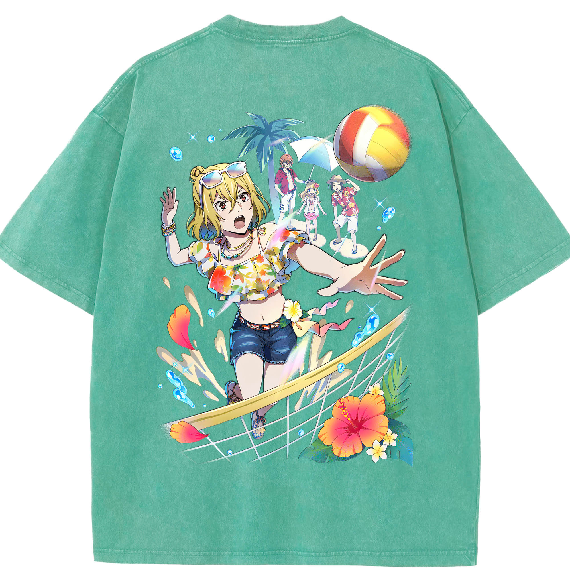 （画像用） 文豪ストレイドッグス Bungo Stray Dogs 綿100% ヴィンテージ風 半袖Tシャツ（背面プリント）